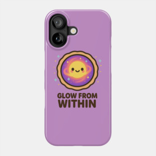 Glow From Within – Cosmo Bites Kawaii Cosmic Tart Planet Design Phone Case