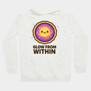 Glow From Within – Cosmo Bites Kawaii Cosmic Tart Planet Design Hoodie