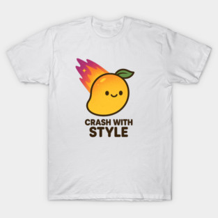 Crash With Style – Cosmo Bites Kawaii Mango Meteor Design T-Shirt