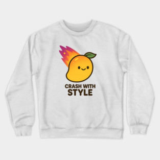 Crash With Style – Cosmo Bites Kawaii Mango Meteor Design Crewneck Sweatshirt