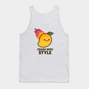 Crash With Style – Cosmo Bites Kawaii Mango Meteor Design Tank Top