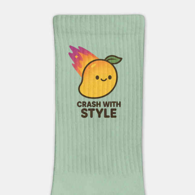 Crash With Style – Cosmo Bites Kawaii Mango Meteor Design by Anne Lee