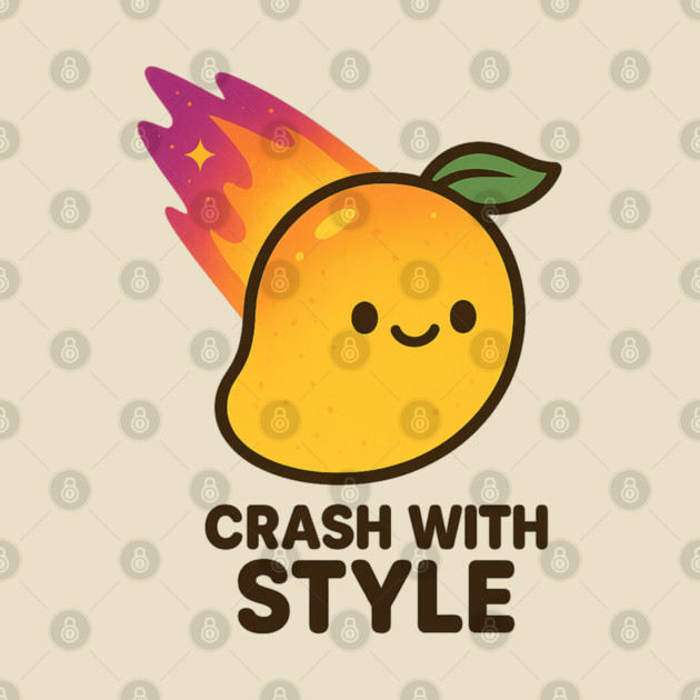 Crash With Style – Cosmo Bites Kawaii Mango Meteor Design by Anne Lee