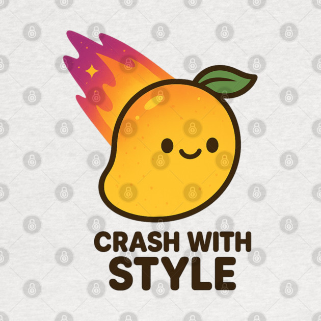 Crash With Style – Cosmo Bites Kawaii Mango Meteor Design by Anne Lee
