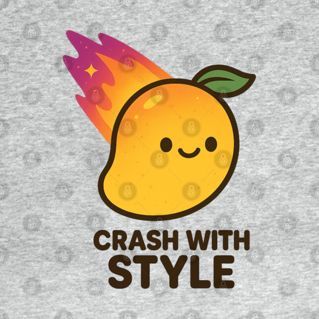 Crash With Style – Cosmo Bites Kawaii Mango Meteor Design by Anne Lee