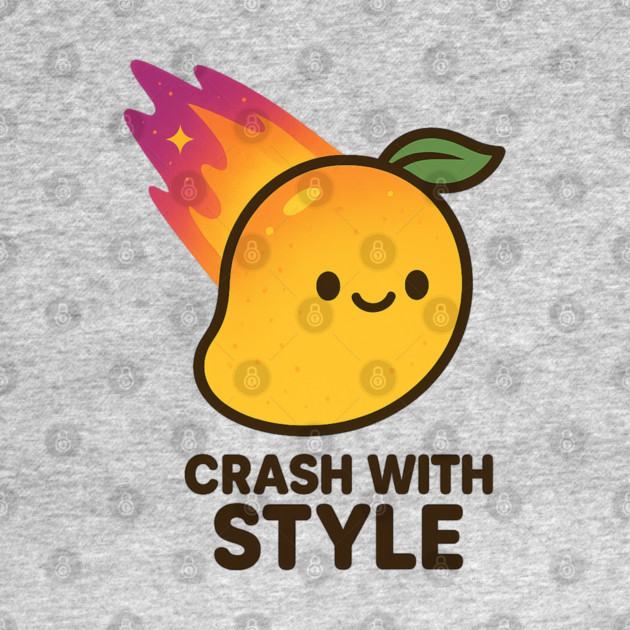 Crash With Style – Cosmo Bites Kawaii Mango Meteor Design by Anne Lee