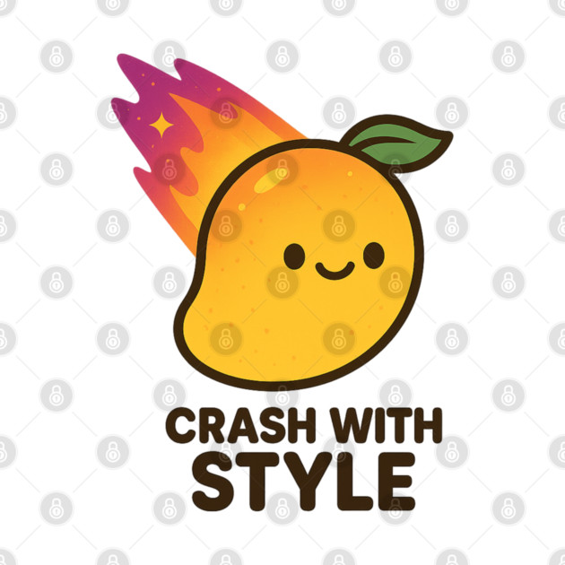 Crash With Style – Cosmo Bites Kawaii Mango Meteor Design by Anne Lee