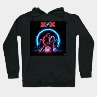 AC/DC Cyber-Core Thunderstruck Live Stage Cyber-Rock Surge Hoodie