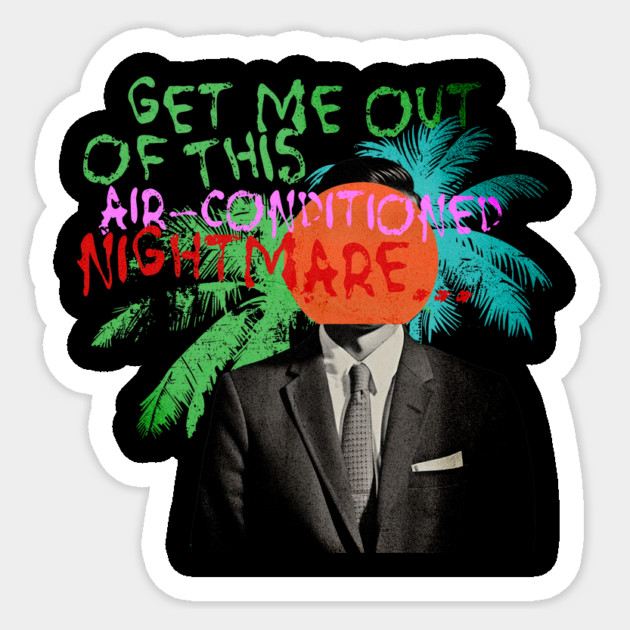 Mr Bungle Air Conditioned Nightmare Sticker by casualteesinc