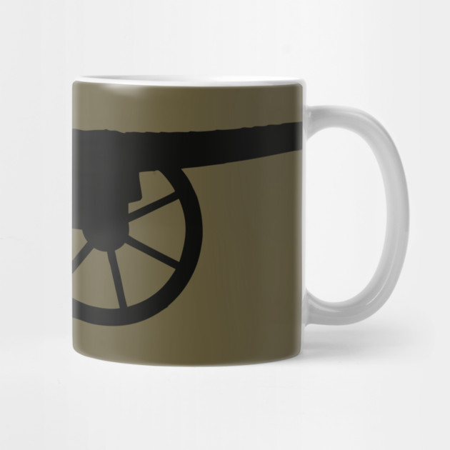 Vintage Cannon Silhouette T-Shirt – Minimal Military Artillery Graphic by DonWillisJrArt