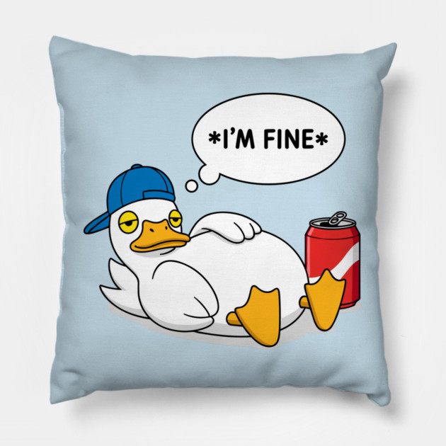 I'm Fine Pillow by enrynz