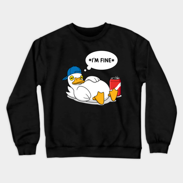 I'm Fine Crewneck Sweatshirt by enrynz