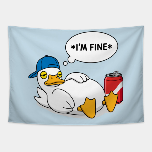 I'm Fine Tapestry by enrynz