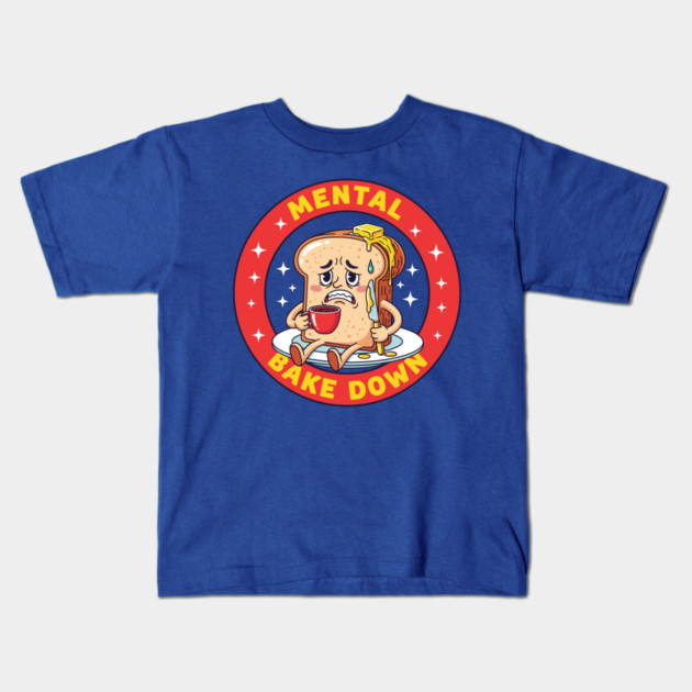 Mental Bake Down Toast Kids T-Shirt by enrynz