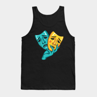 Drama Masks Tragedy Tank Top