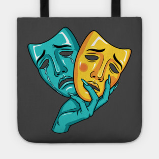 Drama Masks Tragedy Tote