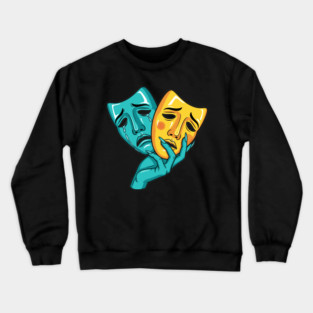 Drama Masks Tragedy Crewneck Sweatshirt