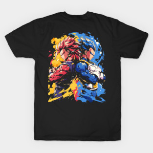 Dragon Ball – Goku and Vegeta Saiyan Duo Power Design T-Shirt