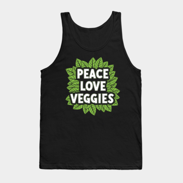 Peace Love Veggies Tank Top by enrynz