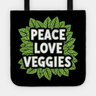 Peace Love Veggies Tote