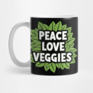Peace Love Veggies Mug