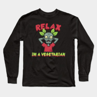 Vegan Zombie Long Sleeve T-Shirt