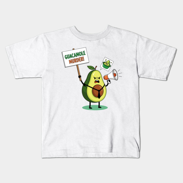 Guacamole Murder Kids T-Shirt by enrynz