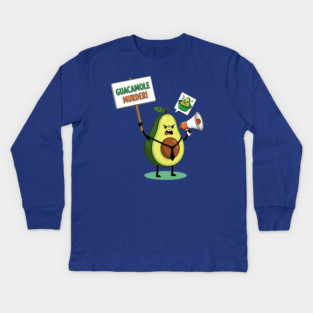 Guacamole Murder Kids Long Sleeve T-Shirt
