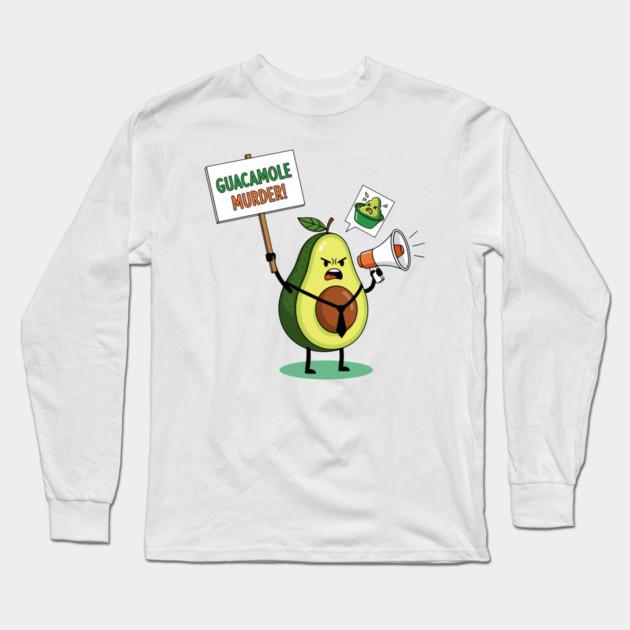 Guacamole Murder Long Sleeve T-Shirt by enrynz