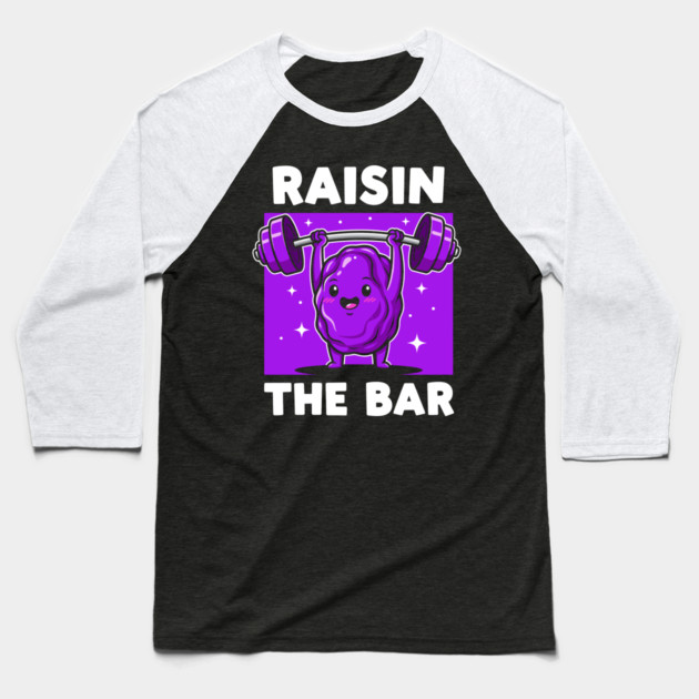 Raisin the Bar Baseball T-Shirt by Digironin