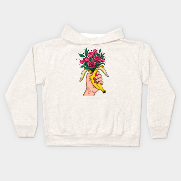 Banana Boquet Kids Hoodie by enrynz