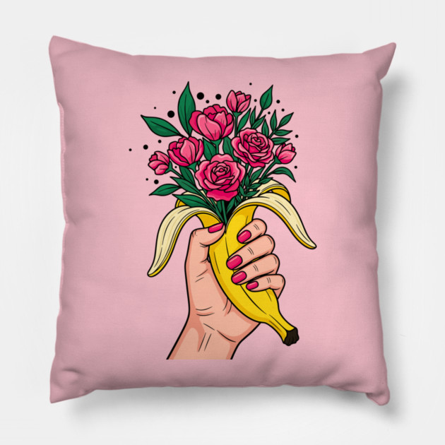 Banana Boquet Pillow by enrynz