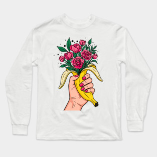 Banana Boquet Long Sleeve T-Shirt