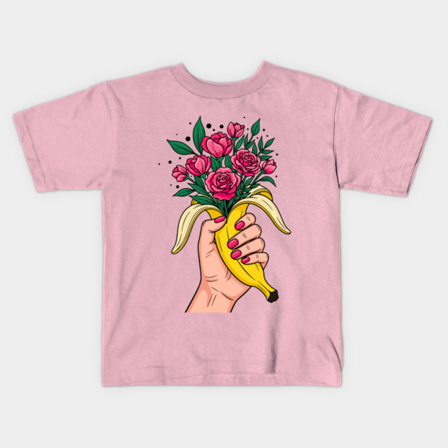 Banana Boquet Kids T-Shirt by enrynz