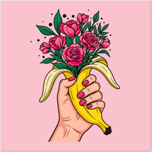 Banana Boquet Posters and Art