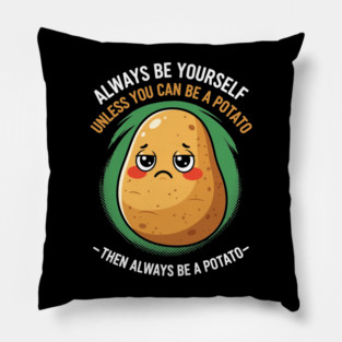 Funny Potato Meme Pillow