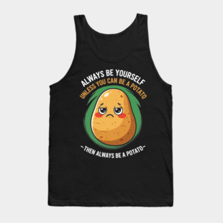Funny Potato Meme Tank Top
