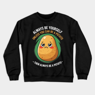 Funny Potato Meme Crewneck Sweatshirt