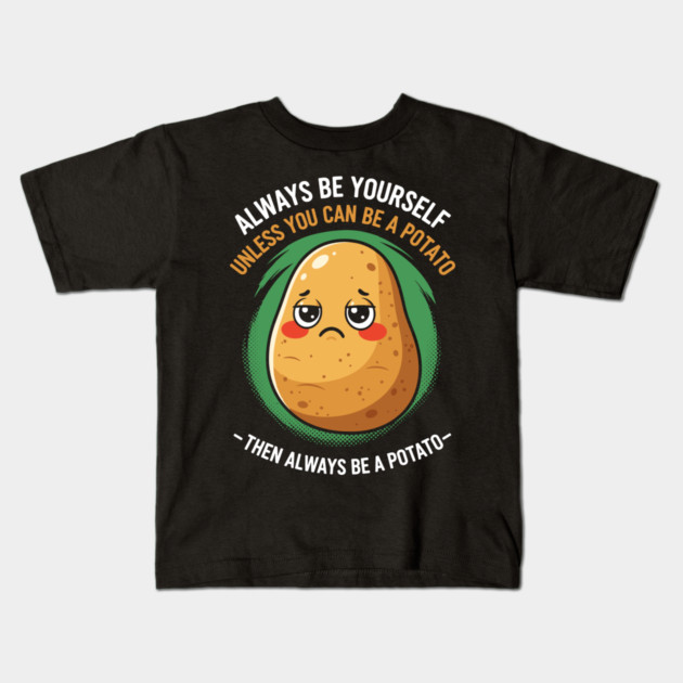 Funny Potato Meme Kids T-Shirt by enrynz