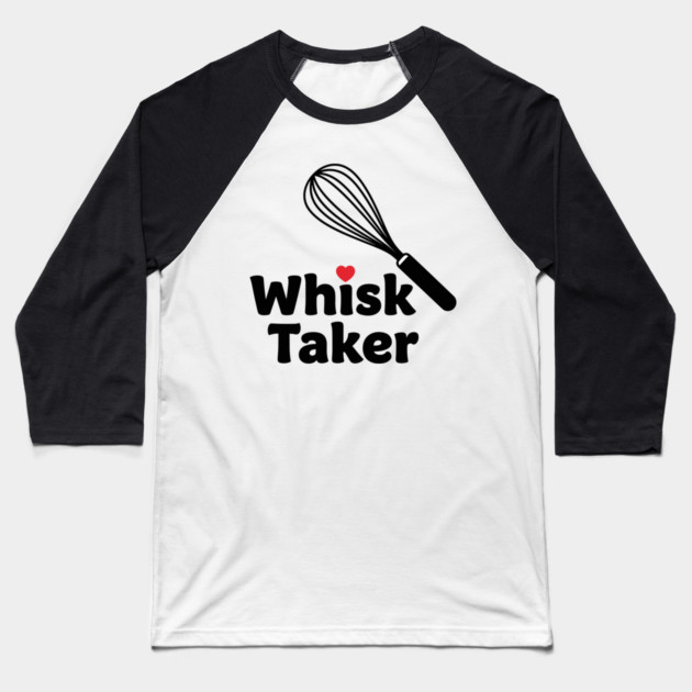 Whisk Taker Baseball T-Shirt by Digironin