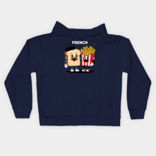 French Foodie Kids Hoodie