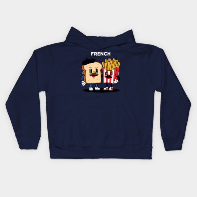 French Foodie Kids Hoodie by enrynz