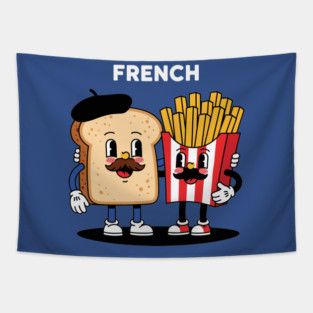French Foodie Tapestry