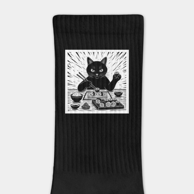 Purrfect Sushi Chef Cat by enrynz