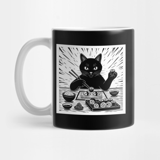 Purrfect Sushi Chef Cat by enrynz