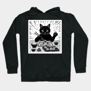 Purrfect Sushi Chef Cat Hoodie