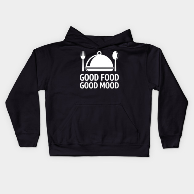 Good Food, Good Mood Kids Hoodie by enrynz