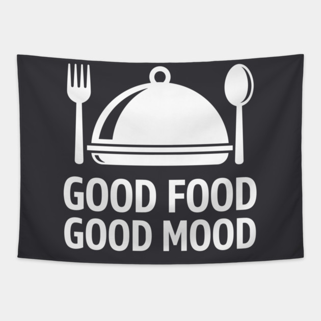 Good Food, Good Mood Tapestry by enrynz