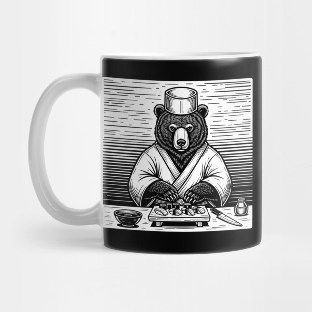 Bear Sushi Chef by enrynz