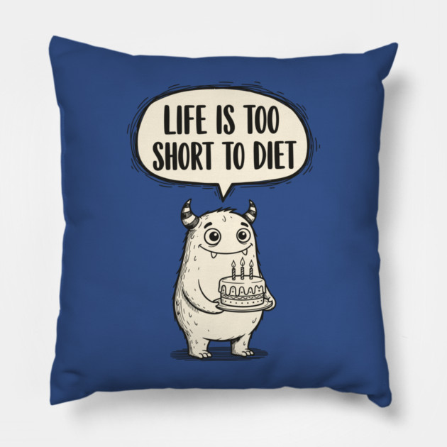 Funny Monster Cake Pillow by enrynz